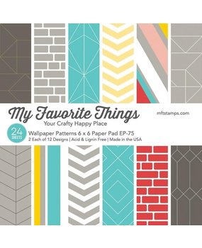 My Favorite Things Wallpaper Patterns 6x6 Inch Paper Pad (EP-75) My Favorite Things Wallpaper Patterns 6x6 Inch Paper Pad (EP-75)