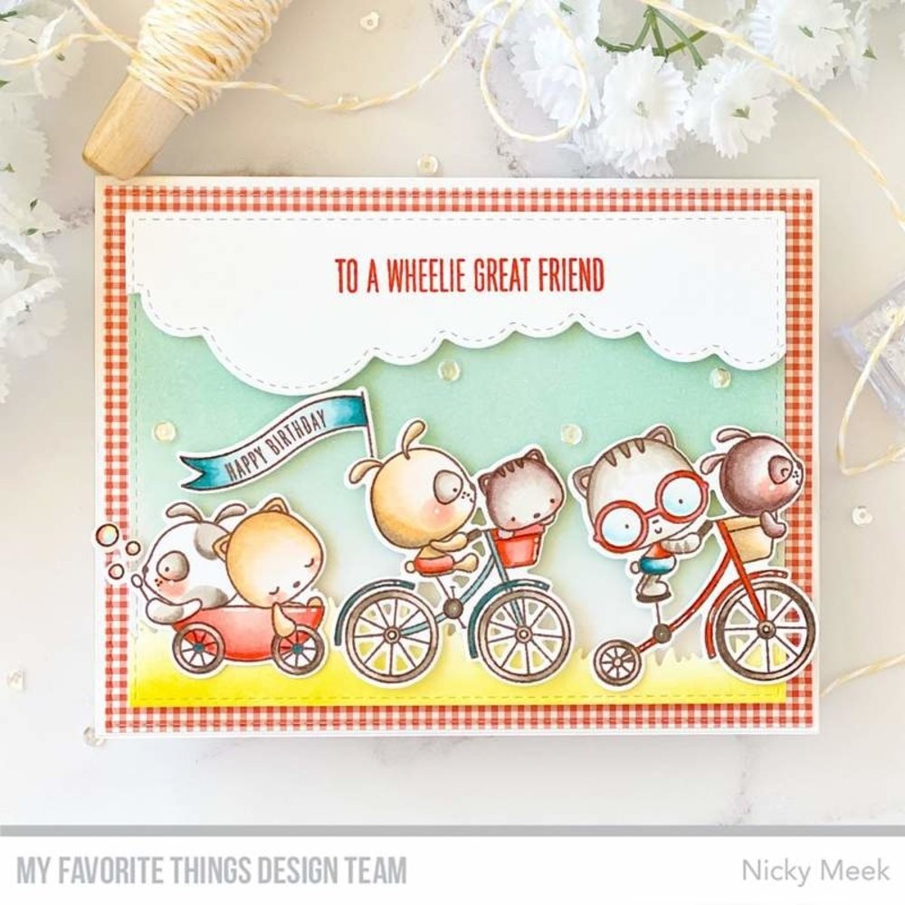 My Favorite Things Wheelie Great Friend Clear Stamps (CS-551)