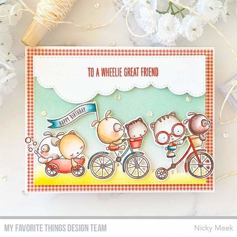 My Favorite Things Wheelie Great Friend Clear Stamps (CS-551)