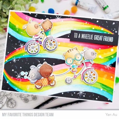 My Favorite Things Wheelie Great Friend Clear Stamps (CS-551)