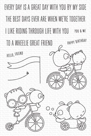 My Favorite Things Wheelie Great Friend Clear Stamps (CS-551)
