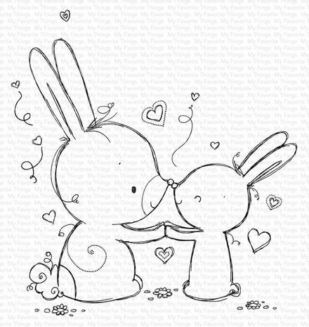 My Favorite Things Bunny Wishes Clear Stamps (RAM-011)
