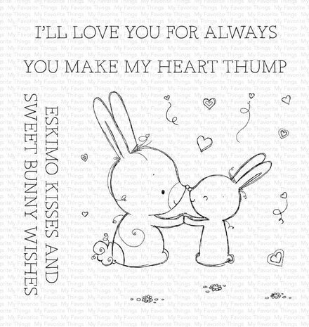 My Favorite Things Bunny Wishes Clear Stamps (RAM-011)