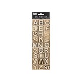 Craft Sensations 162 Wooden Alphabet Letters (CR1097/GE)