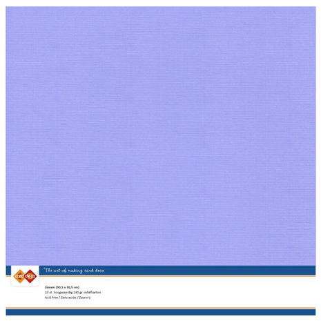 Card Deco Linen Cardstock Lavender 10 Vel 30,5x30,5 cm (LKK-SC61) Card Deco Linen Cardstock Lavender 10 Vel 30,5x30,5 cm (LKK-SC61)