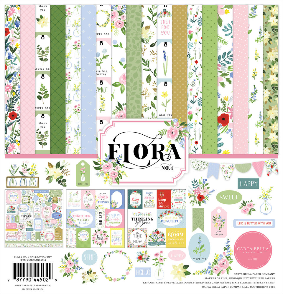 Carta Bella Flora No.4 12x12 Inch Collection Kit (CBFLN135016) Carta Bella Flora No.4 12x12 Inch Collection Kit (CBFLN135016)
