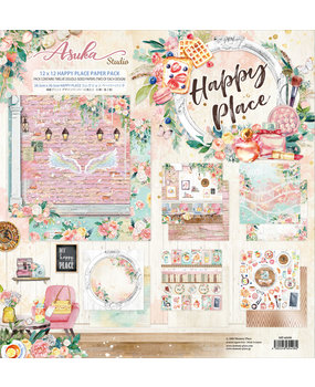 Memory Place Happy Place 12x12 Inch Paper Pack (MP-60498) Memory Place Happy Place 12x12 Inch Paper Pack (MP-60498)