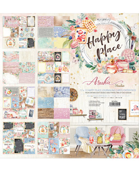 Memory Place Happy Place 12x12 Inch Journaling Cards Paper Pack (MP-60564) Memory Place Happy Place 12x12 Inch Journaling Cards Paper Pack (MP-60564)