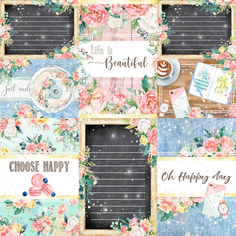 Memory Place Happy Place 12x12 Inch Journaling Cards Paper Pack (MP-60564) Memory Place Happy Place 12x12 Inch Journaling Cards Paper Pack (MP-60564)