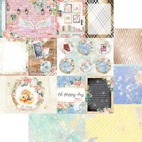 Memory Place Happy Place 12x12 Inch Journaling Cards Paper Pack (MP-60564) Memory Place Happy Place 12x12 Inch Journaling Cards Paper Pack (MP-60564)