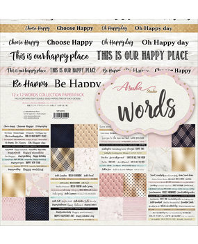 Memory Place Words 12x12 Inch Paper Pack (MP-60552) Memory Place Words 12x12 Inch Paper Pack (MP-60552)