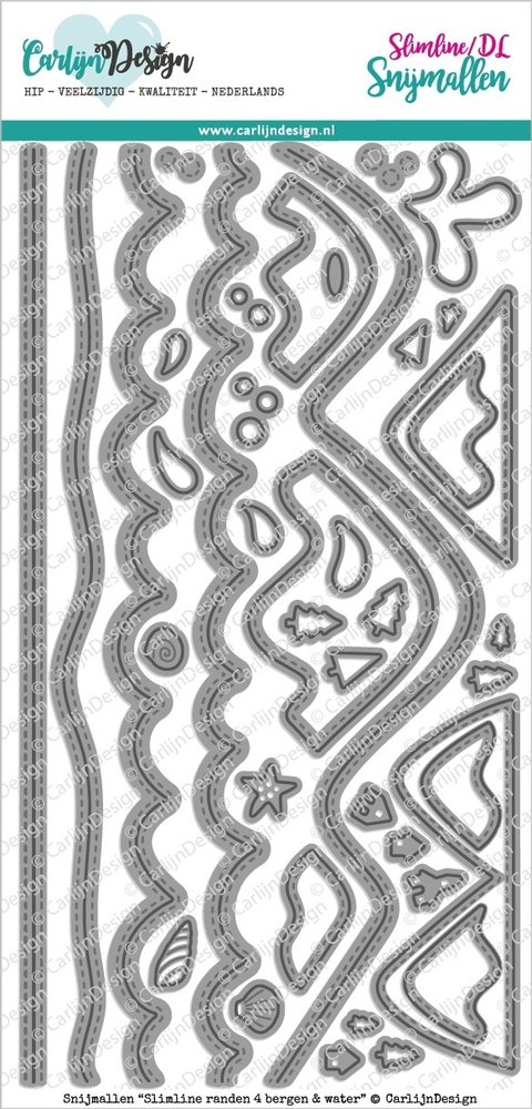 Carlijn Design Snijmallen Slimline Randen 4 Bergen & Water (CDSN-0099) Carlijn Design Snijmallen Slimline Randen 4 Bergen & Water (CDSN-0099)