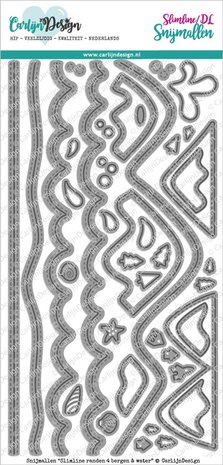 Carlijn Design Snijmallen Slimline Randen 4 Bergen & Water (CDSN-0099) Carlijn Design Snijmallen Slimline Randen 4 Bergen & Water (CDSN-0099)