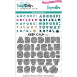 Carlijn Design Snijmallen Alfabet Blijf Kalm (CDSN-0106)