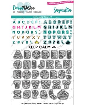 Carlijn Design Snijmallen Alfabet Blijf Kalm (CDSN-0106) Carlijn Design Snijmallen Alfabet Blijf Kalm (CDSN-0106)
