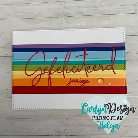Carlijn Design Snijmallen Gefeliciteerd Script Groot (CDSN-0108)