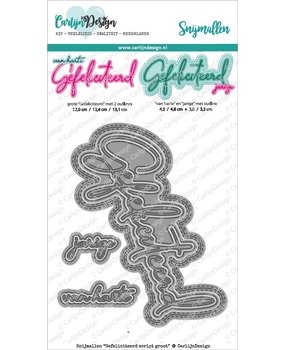 Carlijn Design Snijmallen Gefeliciteerd Script Groot (CDSN-0108)
