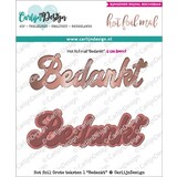 Carlijn Design Hot Foil Grote Teksten Bedankt (CDHF-0009)