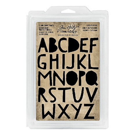 Idea-ology Tim Holtz Cling Foam Stamps Cutout Upper (26pcs) (TH93699)
