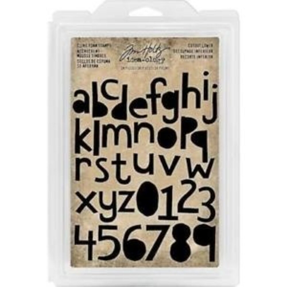 Idea-ology Tim Holtz Cling Foam Stamps Cutout Lower (38pcs) (TH93700)