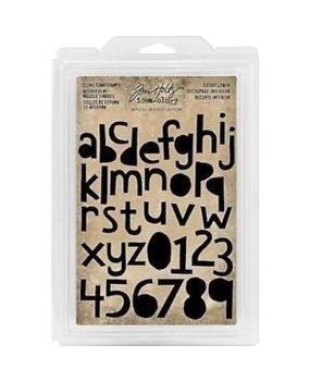 Idea-ology Tim Holtz Cling Foam Stamps Cutout Lower (38pcs) (TH93700)