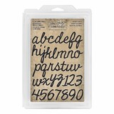 Idea-ology Tim Holtz Cling Foam Stamps Cutout Script (38pcs) (TH93701)