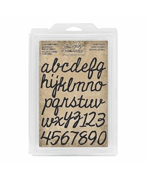Idea-ology Tim Holtz Cling Foam Stamps Cutout Script (38pcs) (TH93701) Idea-ology Tim Holtz Cling Foam Stamps Cutout Script (38pcs) (TH93701)