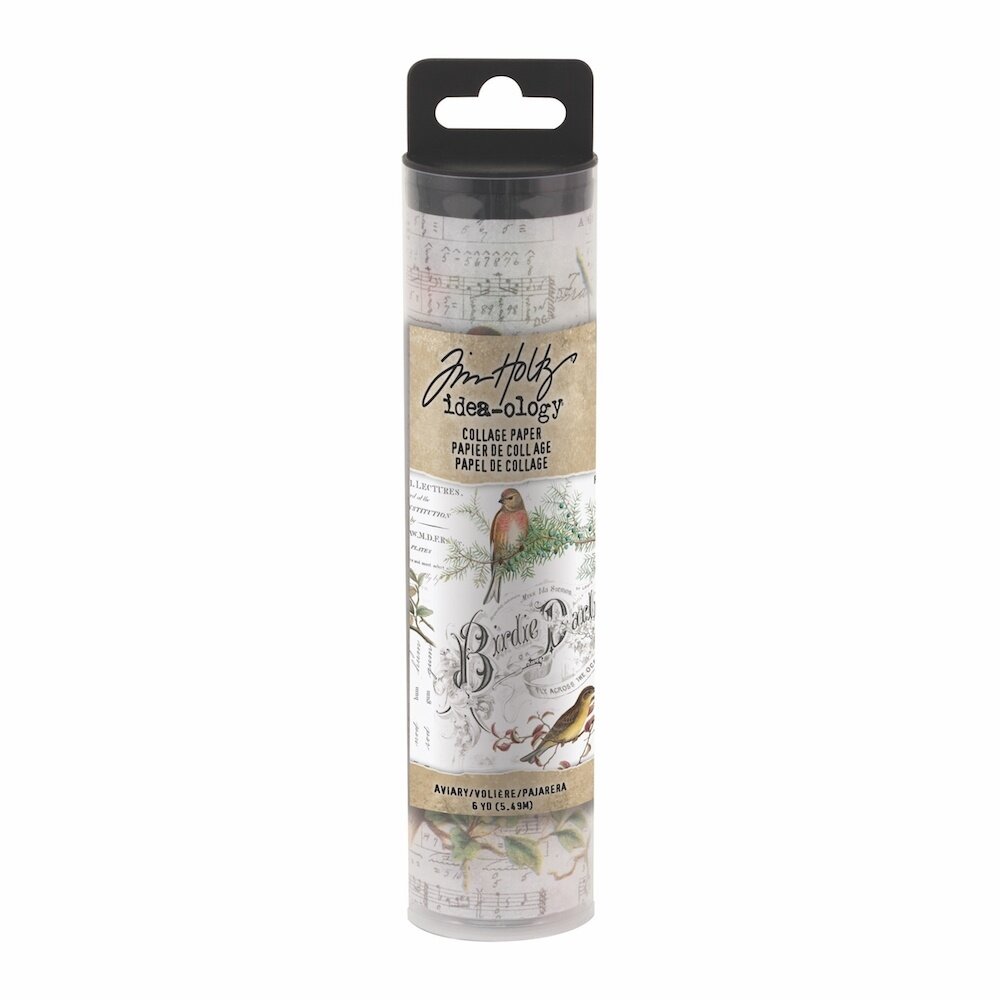 Idea-ology Tim Holtz Collage Paper Aviary (6yards) (TH93706)