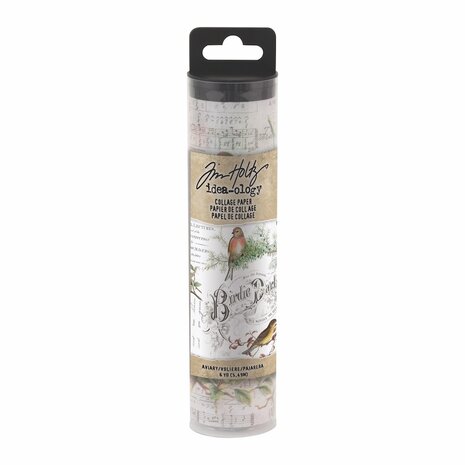 Idea-ology Tim Holtz Collage Paper Aviary (6yards) (TH93706)