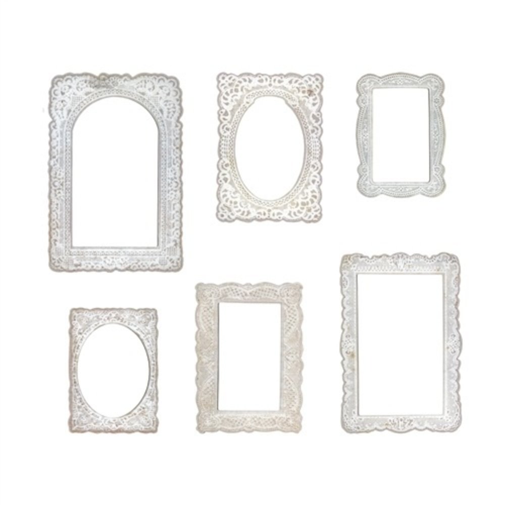 Idea-ology Tim Holtz Baseboard Frames Lace (6pcs) (TH93786)