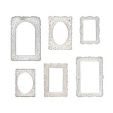 Idea-ology Tim Holtz Baseboard Frames Lace (6pcs) (TH93786)