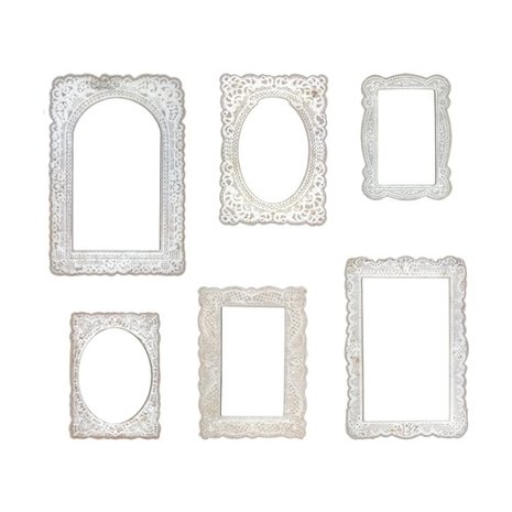 Idea-ology Tim Holtz Baseboard Frames Lace (6pcs) (TH93786)