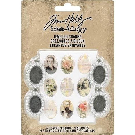 Idea-ology Tim Holtz Jeweled Charms (4pcs) (TH93697)