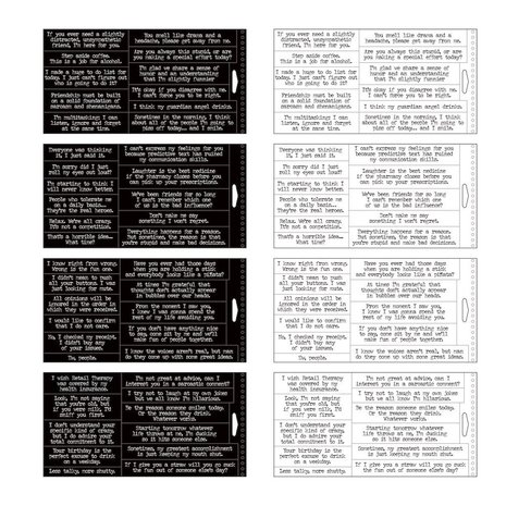 Idea-ology Tim Holtz Big Talk Snarky Stickers (88pcs) (TH93797)