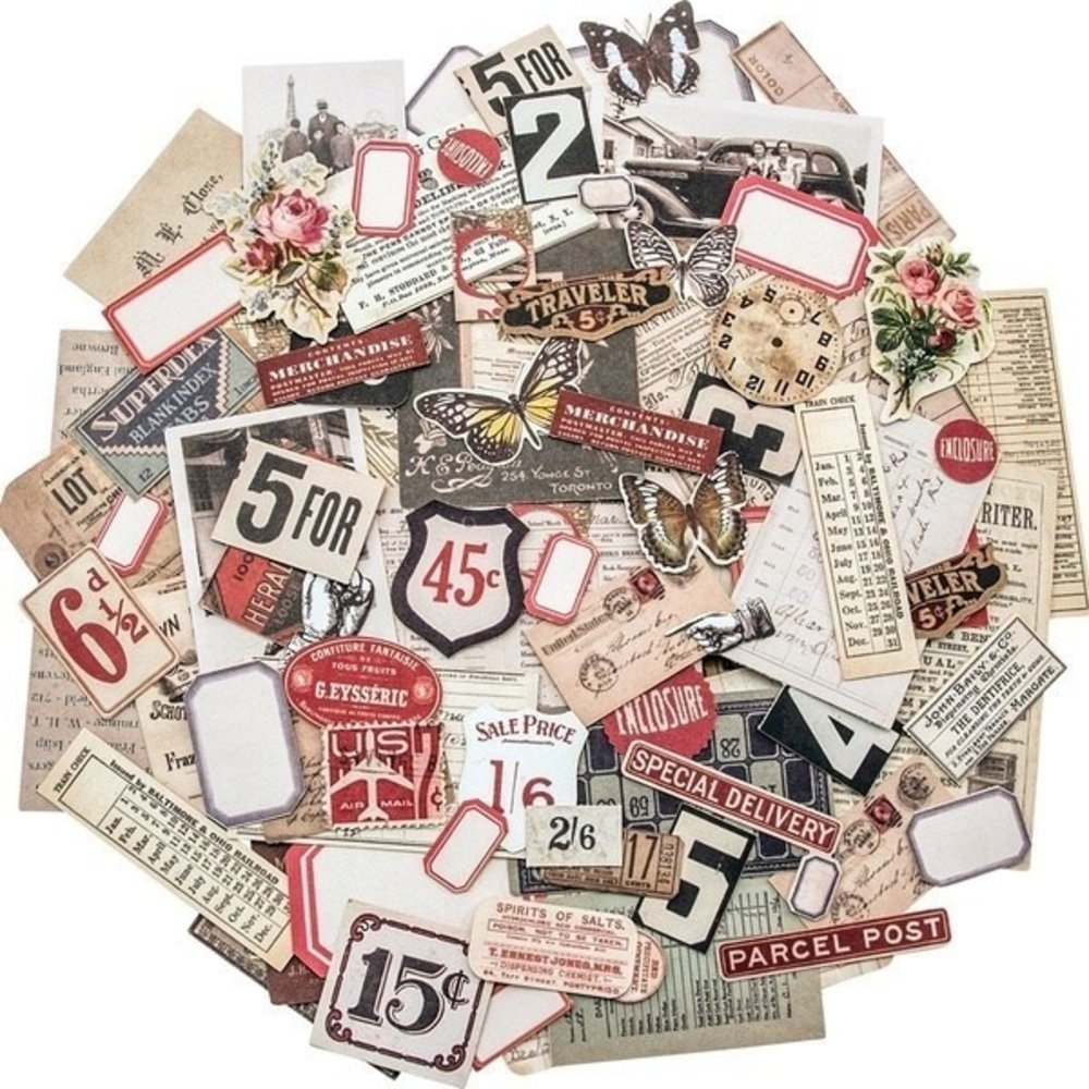 Idea-ology Tim Holtz Ephemera Pack Snippets (11pcs) (TH93564)