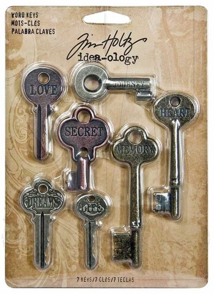 Idea-ology Tim Holtz Word Keys (7pcs) (TH92680)