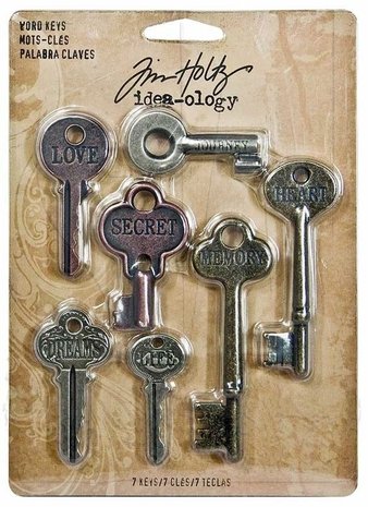 Idea-ology Tim Holtz Word Keys (7pcs) (TH92680)