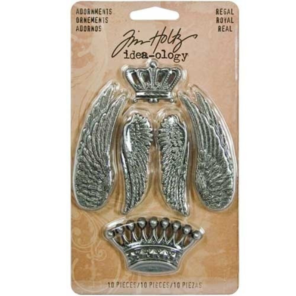 Idea-ology Tim Holtz Adornments Regal (10pcs) (TH92903) Idea-ology Tim Holtz Adornments Regal (10pcs) (TH92903)