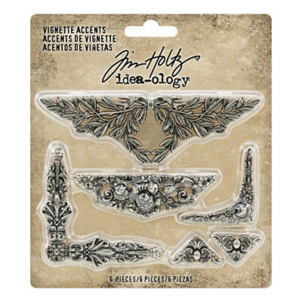 Idea-ology Tim Holtz Vignette Accents (6pcs) (TH93687)