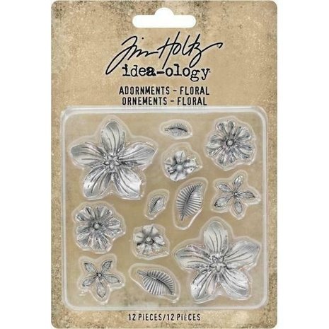 Idea-ology Tim Holtz Adornments Floral (12pcs) (TH93789)