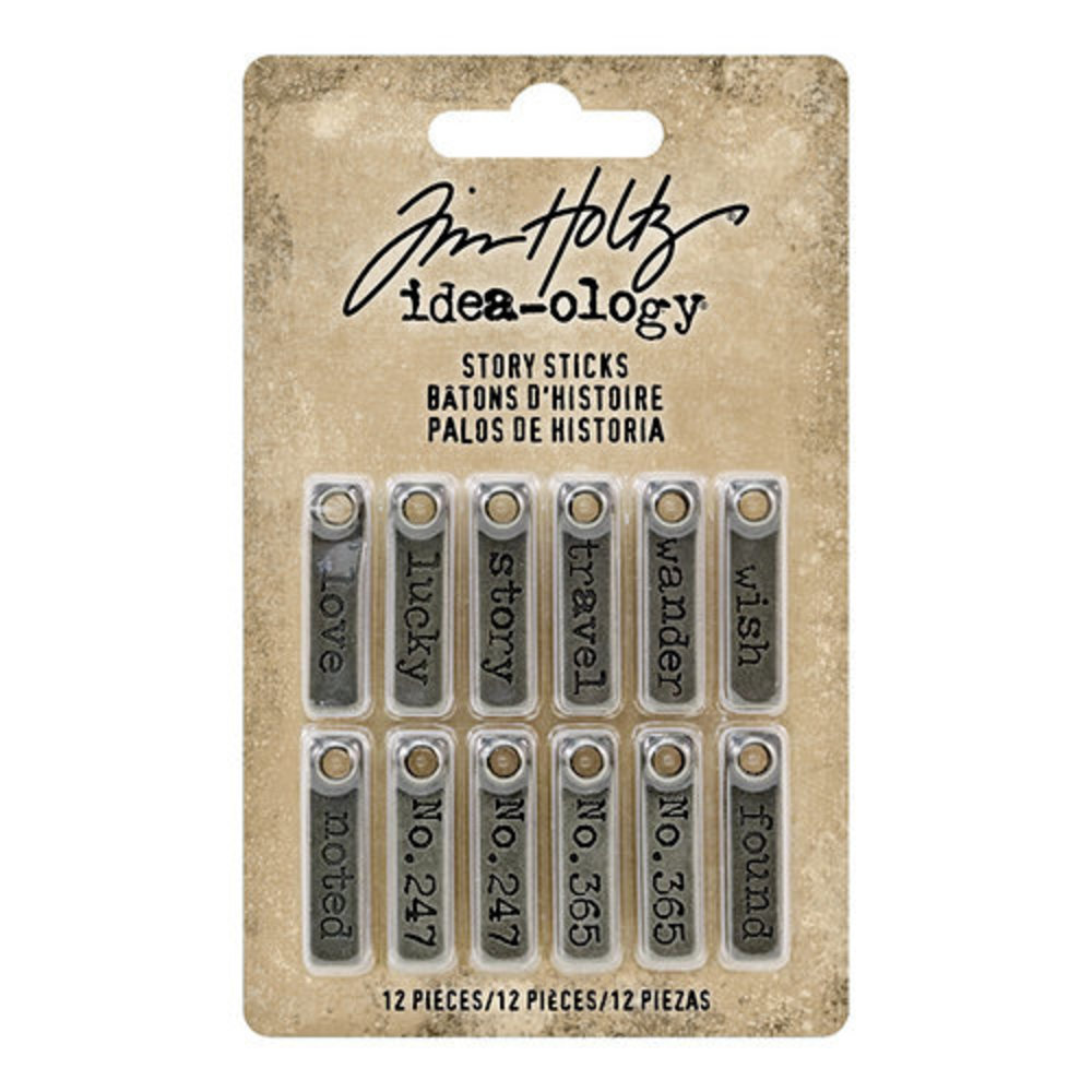 Idea-ology Tim Holtz Story Sticks (12pcs) (TH93680) Idea-ology Tim Holtz Story Sticks (12pcs) (TH93680)