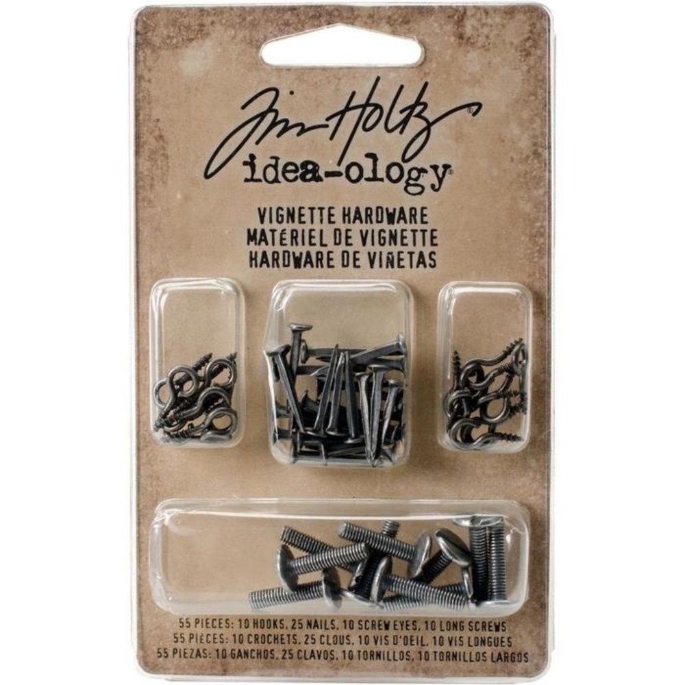 Idea-ology Tim Holtz Vignette Hardware (55pcs) (TH93668) Idea-ology Tim Holtz Vignette Hardware (55pcs) (TH93668)