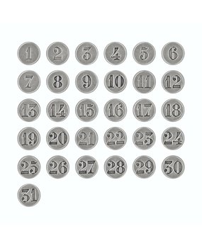 Idea-ology Tim Holtz Countdown Brads (31pcs) (TH93679) Idea-ology Tim Holtz Countdown Brads (31pcs) (TH93679)
