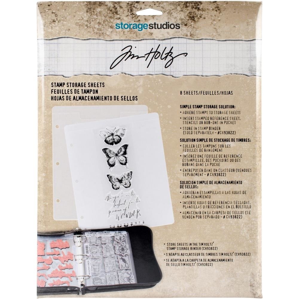 Idea-ology Tim Holtz Stamp Storage Sheets (8pcs) (CH93823) Idea-ology Tim Holtz Stamp Storage Sheets (8pcs) (CH93823)