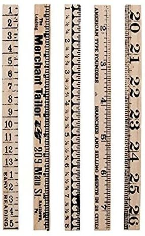 Idea-ology Tim Holtz Ruler Pieces (5pcs) (TH93565) Idea-ology Tim Holtz Ruler Pieces (5pcs) (TH93565)