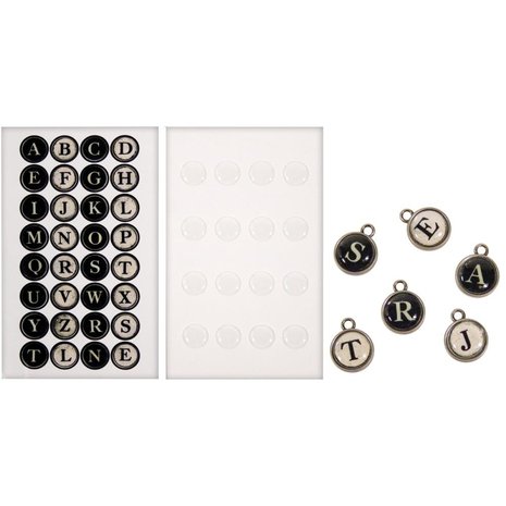 Idea-ology Tim Holtz Type Charms (16pcs) (TH92819) Idea-ology Tim Holtz Type Charms (16pcs) (TH92819)