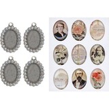 Idea-ology Tim Holtz Jeweled Charms (4pcs) (TH93697)