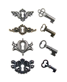 Idea-ology Tim Holtz Locket Keys (TH92822)