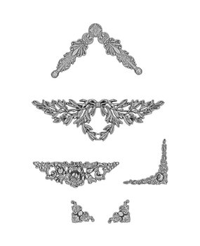 Idea-ology Tim Holtz Vignette Accents (6pcs) (TH93687)