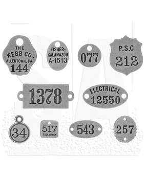 Idea-ology Tim Holtz Adornments Foundry (10pcs) (TH93690) Idea-ology Tim Holtz Adornments Foundry (10pcs) (TH93690)